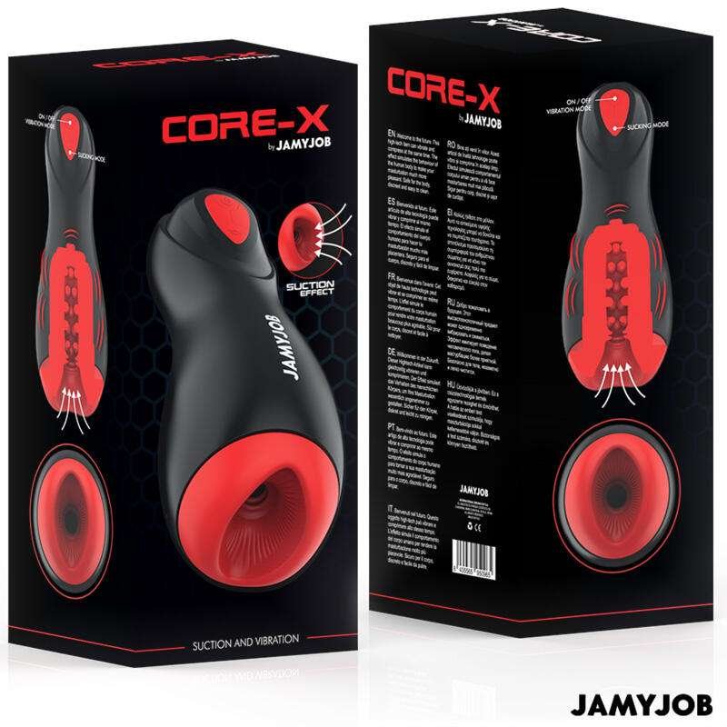 JamyJob - Core-X Automatic Vagina Masturbator with 5 Suction & Vibration Modes - Image 2