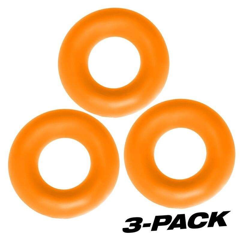 FAT Willy – (3 Pack) Jumbo Cock Rings – Orange - Image 4