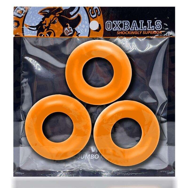 FAT Willy – (3 Pack) Jumbo Cock Rings – Orange