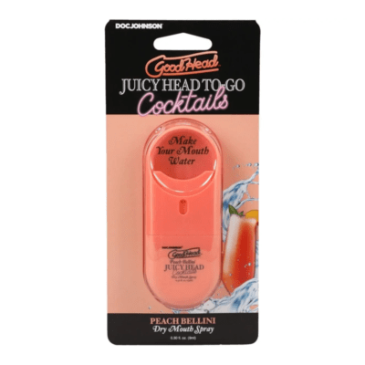 Good Head Juicy Head Cocktails Dry Mouth Spray To-Go Peach Bellini 0.3oz