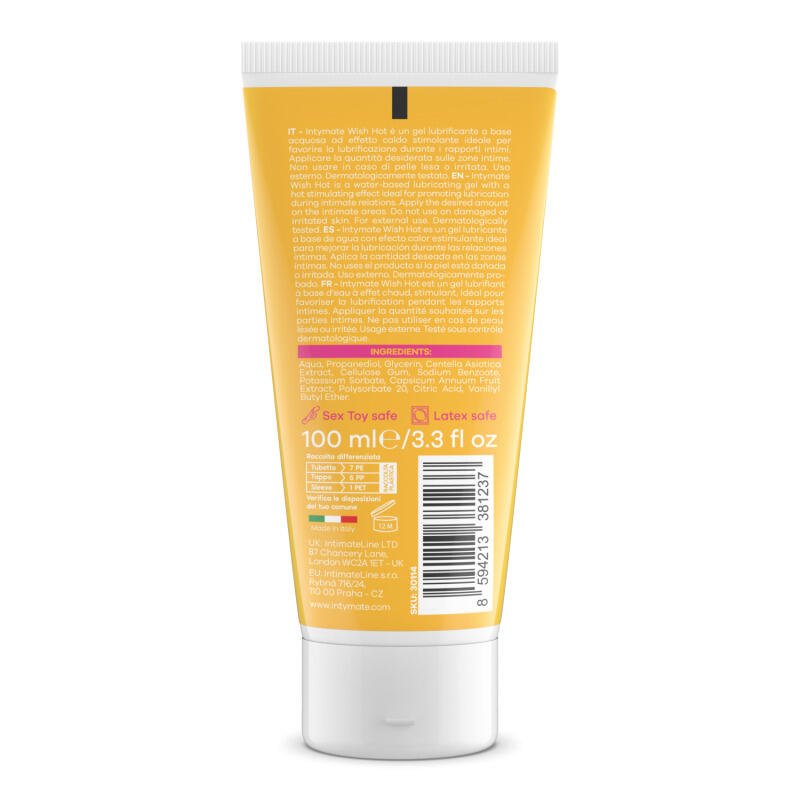 Intymate Wish Hot Stimulating Lubricant 100ml - Image 2