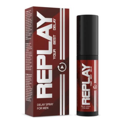 Replay Delay Spray for Men 20ml Cooling Aloe Vera Intimate Wellness Spray