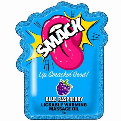Smack Tarts® Lickable Massage Oil – Blue Raspberry – 3ml Sachet