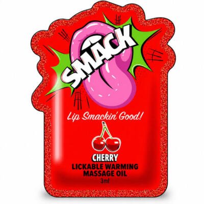 Smack Tarts® Lickable Massage Oil – Cherry – 3ml Sachet