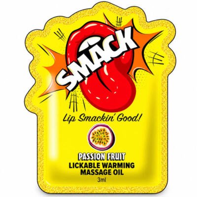 Smack Tarts® Lickable Massage Oil – Passion Fruit – 3ml Sachet
