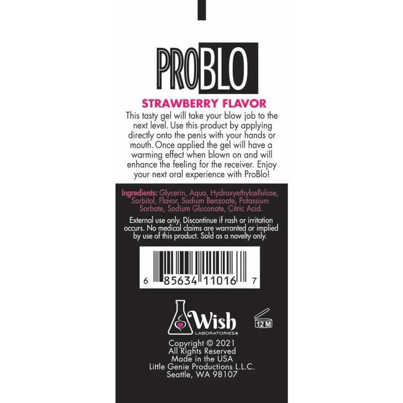Pro Blo® Oral Pleasure Gel – Strawberry – 1.5oz Tube - Image 2