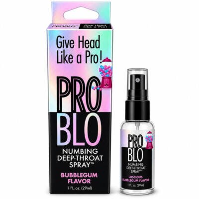 Pro Blo® Numbing Deep Throat Spray – Bubblegum – 1oz Bottle