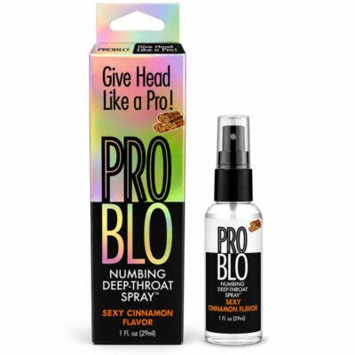 Pro Blo® Numbing Deep Throat Spray – Cinnamon – 1oz Bottle