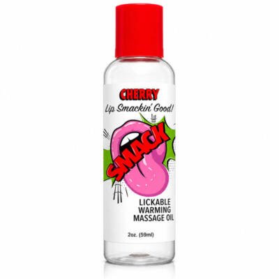 Smack Tarts® Lickable Massage Oil – Cherry – 2oz Bottle