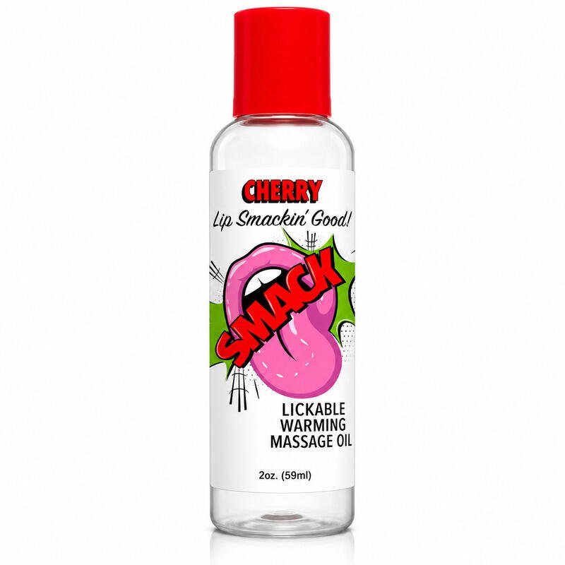 Smack Tarts® Lickable Massage Oil – Cherry – 2oz Bottle
