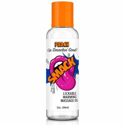 Smack Tarts® Lickable Massage Oil – Peach – 2oz Bottle