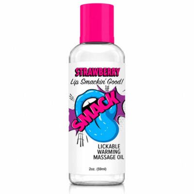 Smack Tarts® Lickable Massage Oil – Strawberry – 2oz Bottle