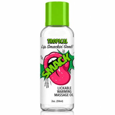 Smack Tarts® Lickable Massage Oil – Tropical – 2oz Bottle