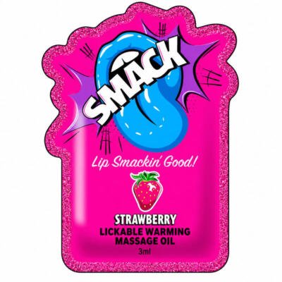 Smack Tarts® Lickable Massage Oil – Strawberry – 3ml Sachet