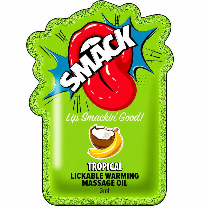 Smack Tarts® Lickable Massage Oil – Tropical – 3ml Sachet