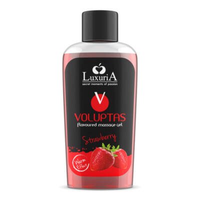 Luxuria Voluptas Edible Massage Gel 100ml | Warming Effect | Strawberry