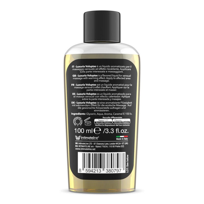 Luxuria Voluptas Edible Massage Gel 100ml | Warming Effect | Vanilla - Image 2