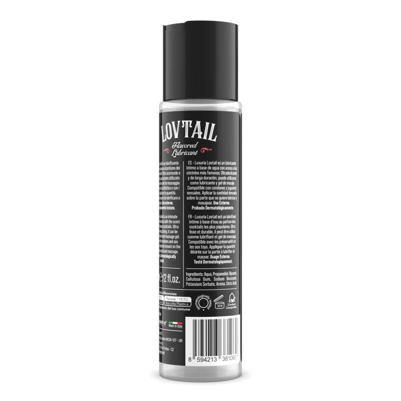 Luxuria Lovtail Cosmopolitan Water-Based Lubricant 60ml – Smooth & Flavoured Formula - Image 2
