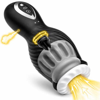 Automatic Male Masturbator USB Rechargeable 7 Rotation 7 Suction Modes Silicone