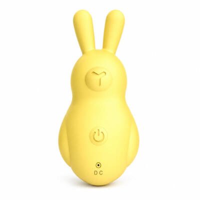 Mini Rabbit G-Spot Massager USB Rechargeable Waterproof Body-Safe Silicone Yellow