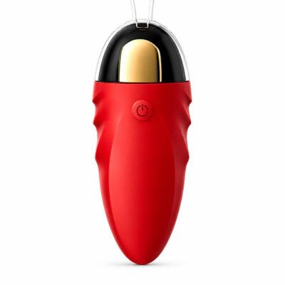 Rechargeable Mini Vibrating Egg Massager USB Waterproof Body-Safe Silicone Red