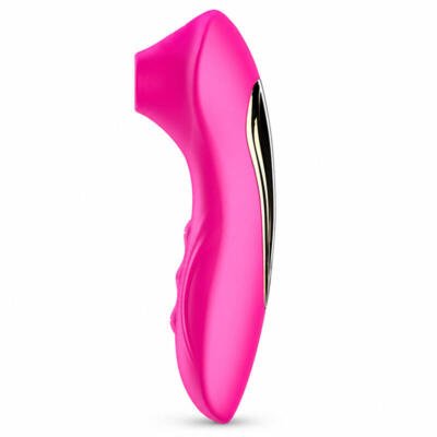 Air Pulse Suction Massager USB Rechargeable Waterproof Body-Safe Silicone Pink