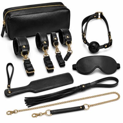 X-Toyz Bondage Kit 5 - Luxury BDSM Restraint Set with Storage Case Adult Couples