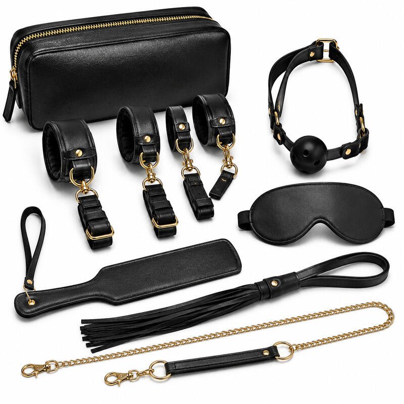 X-Toyz Bondage Kit 5 - Luxury BDSM Restraint Set with Storage Case Adult Couples