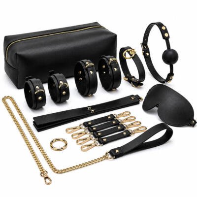 X-Toyz Bondage Kit 7 - Luxury BDSM Restraint Set with Storage Case Adult Couples