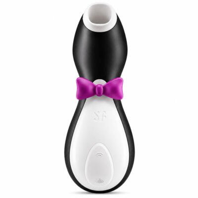 Satisfyer Penguin Air Pulse Stimulator USB Rechargeable Waterproof Body-Safe Silicone Black