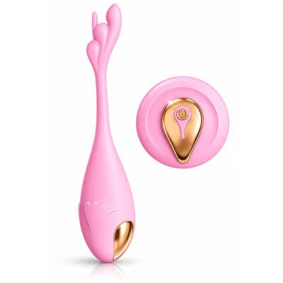 Rechargeable G-Spot Vibrating Egg Bluetooth Control USB Waterproof Body-Safe Silicone Pink
