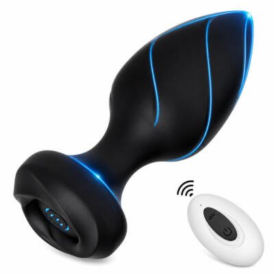 X-Toyz Remote Controlled Vibrating Butt Plug 10 Modes USB Rechargeable Waterproof