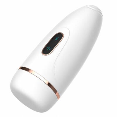 Phantom Aircraft Cup Automatic Male Masturbator USB Rechargeable 7 Vibration White