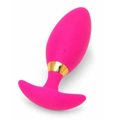 X-Toyz Pink Vibrating Anal Plug 10 Modes USB Rechargeable Waterproof IPX7