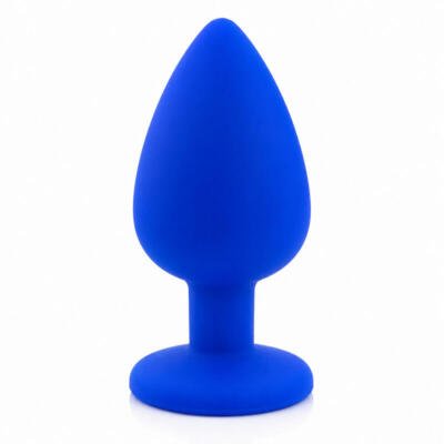 Premium Silicone Anal Plug Set Blue Small Body Safe Waterproof Adult Toy