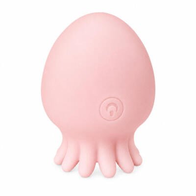 Jellyfish Suction Massager USB Rechargeable Waterproof Body-Safe Silicone Pink