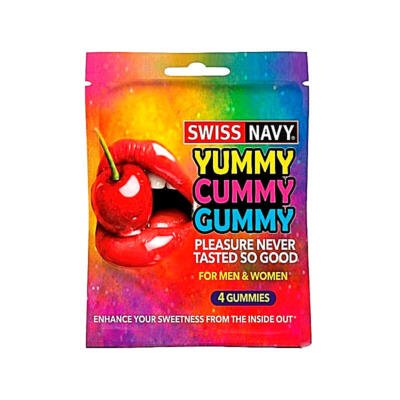 Swiss Navy Yummy Cummy Gummy Pleasure Gummies – 4 Gummies – For Men & Women