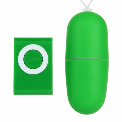 Remote Controlled Love Egg (Green) – Wireless Vibrating Egg | 2× AAA Battery | Quiet | Discreet